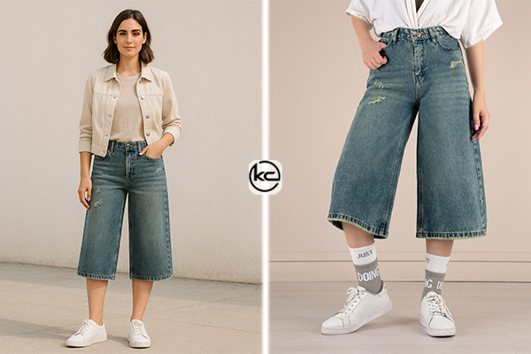 شلوار جین کوتاه یا کراپ