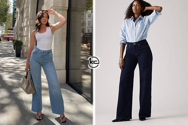 شلوار جین واید لگ