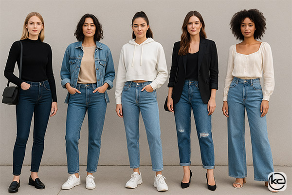 تطبیق مدل شلوار جین با استایل شخصی