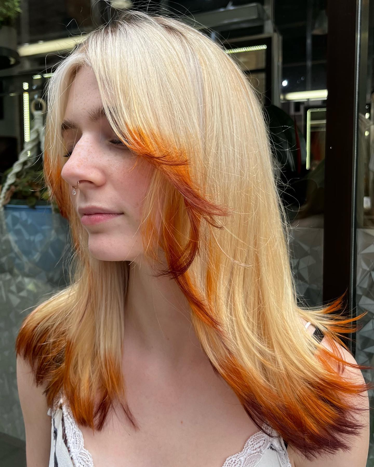 ایده های رنگ موی روباهی ترند امسال 18