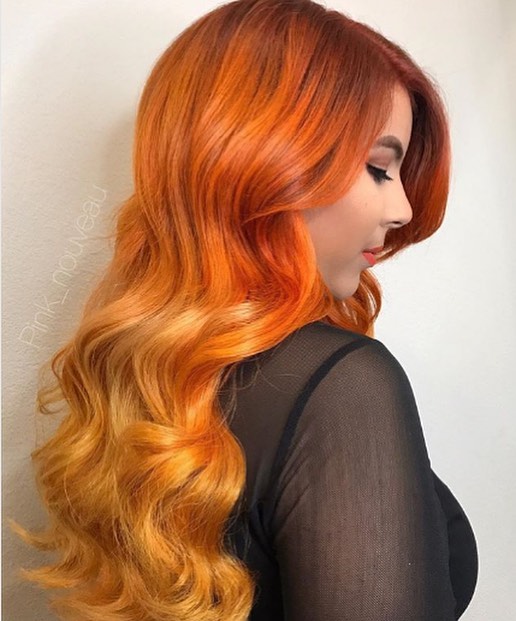 ایده های رنگ موی روباهی ترند امسال 15