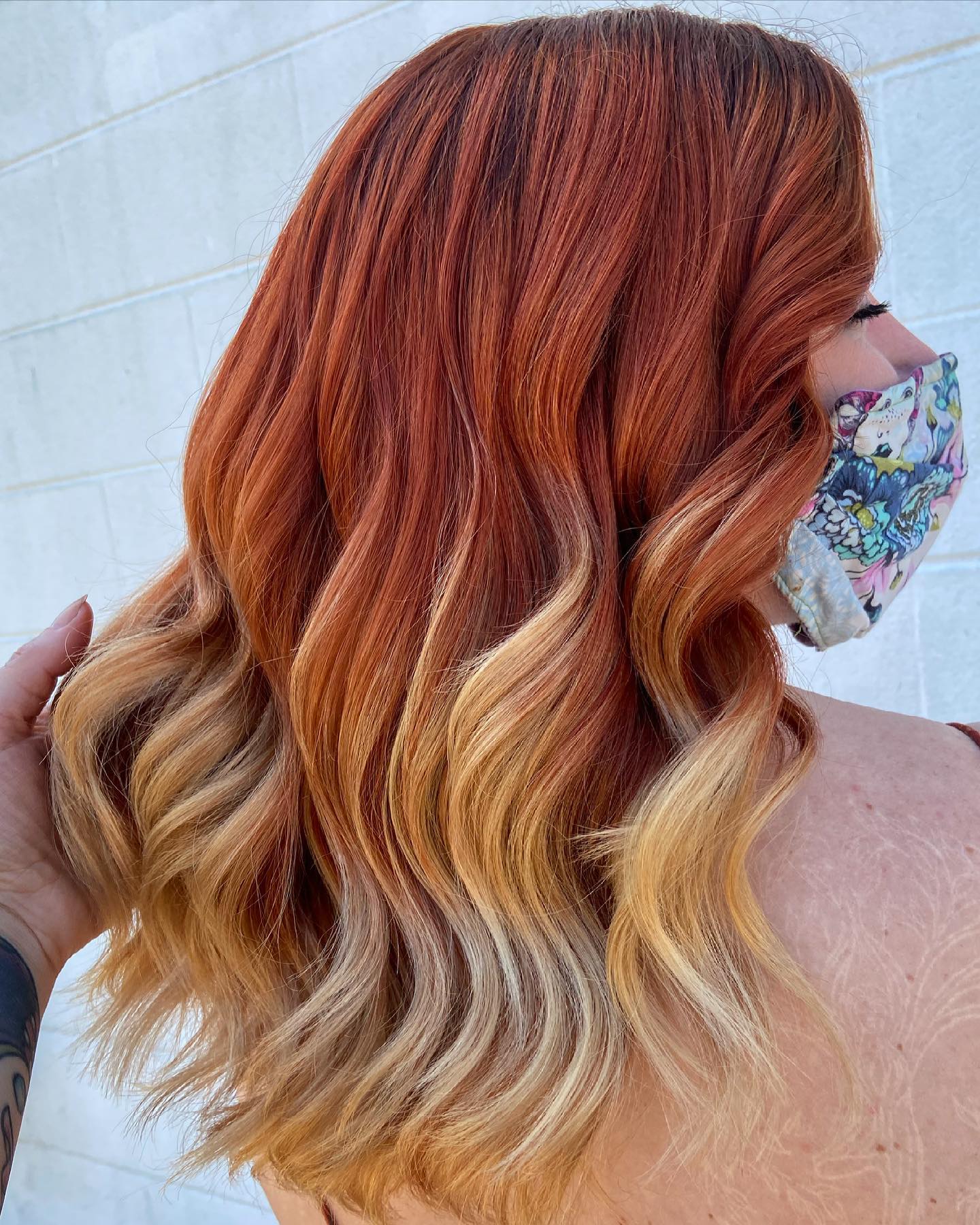 ایده های رنگ موی روباهی ترند امسال 14