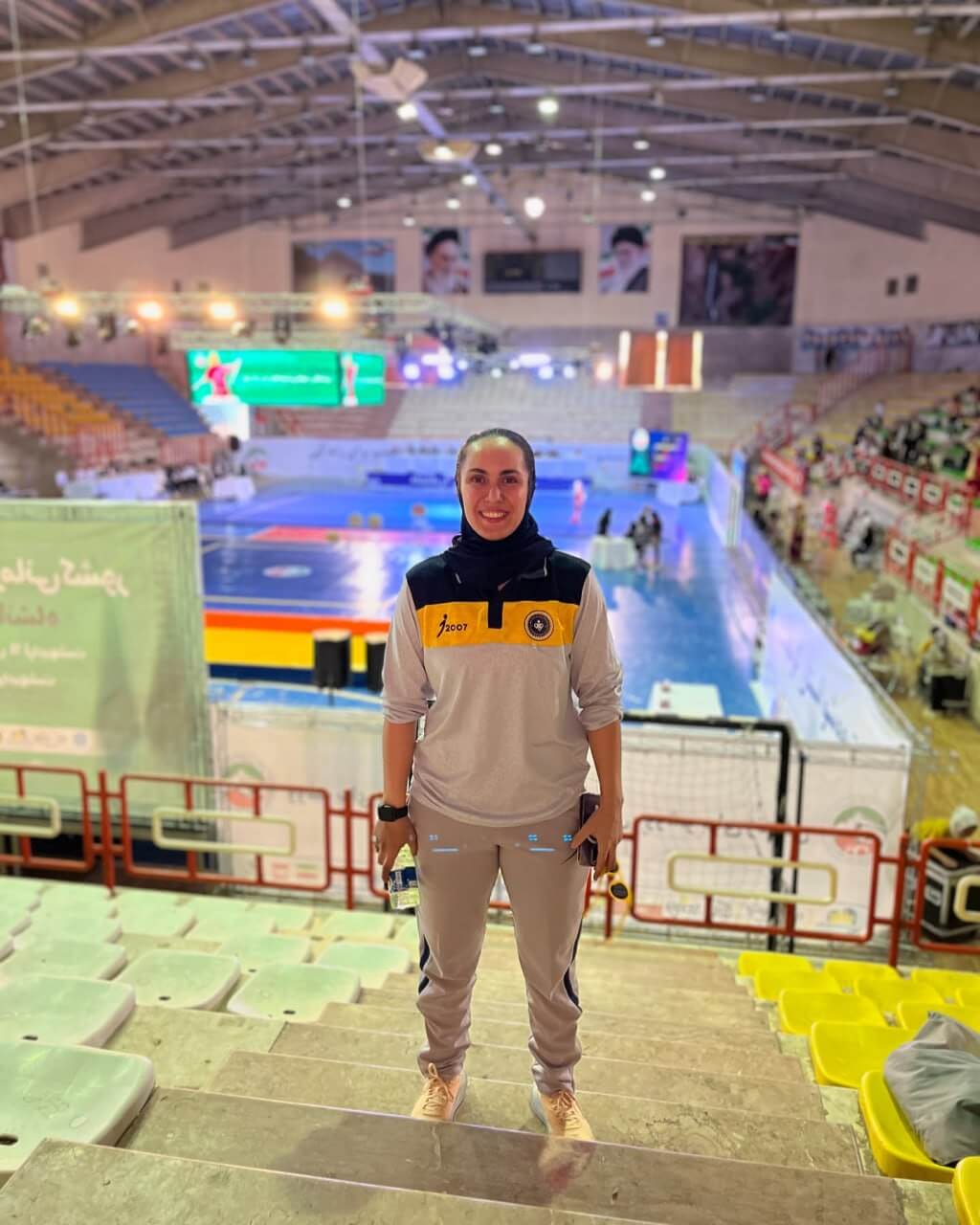 مائده هاشمی در سالن ووشو