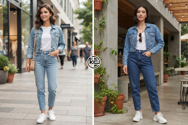 استایل کژوال روزمره با کت کراپ