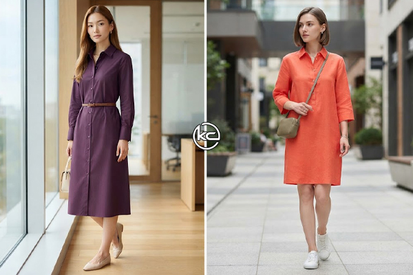 ۷. پیراهن شومیزی یا Shirt Dress
